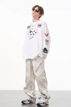 Harsh and Cruel Racing Printed Long Sleeve Tee
