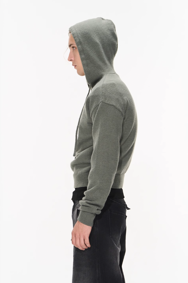 BLIND NO PLAN Basic LOGO Knit Hoodie