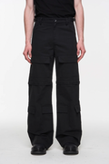 BLIND NO PLAN Two Tone Pocket Removable Logo Embroidered Work Pants