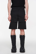 BLIND NO PLAN Two Tone Pocket Removable Logo Embroidered Work Pants
