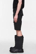 BLIND NO PLAN Two Tone Pocket Removable Logo Embroidered Work Pants