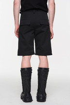 BLIND NO PLAN Two Tone Pocket Removable Logo Embroidered Work Pants
