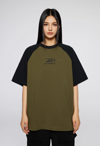 Achock Basic Logo Printed Raglan Sleeve Tee