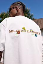 MEDM Floral Toothbrush Embroidery Tee