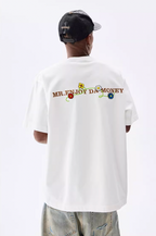 MEDM Floral Toothbrush Embroidery Tee