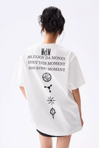 MEDM Letter Full Print Glow In The Dark Tee