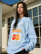 AFGK Slogan Printed Long Sleeve Tee