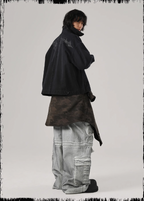 JHYQ Zipper Printed Canvas Work Jacket