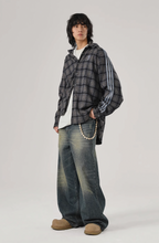 JHYQ Washed Cat Whiskers Holes Denim Jeans