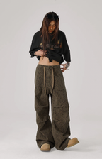 JHYQ Leopard Print Paratrooper Pants