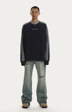 JHYQ Retro Micro Large Hole Denim Jeans