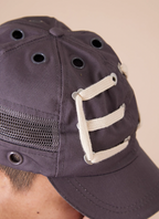EVILKNIGHT(EK) Peach Heart Buckle String Logo Cap