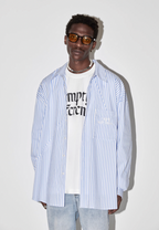 EMPTY REFERENCE Striped Patchwork Long Sleeve Shirt