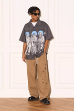 EMPTY REFERENCE Genesis Hand Painted Lines Short Sleeve Shirt