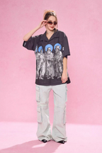 EMPTY REFERENCE Genesis Hand Painted Lines Short Sleeve Shirt