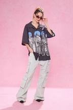EMPTY REFERENCE Genesis Hand Painted Lines Short Sleeve Shirt