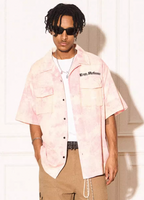 EMPTY REFERENCE 3D Pockets Plaid Short Sleeved Shirt