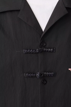 Harsh and Cruel Floral Embroidery Knots Cuban Shirt
