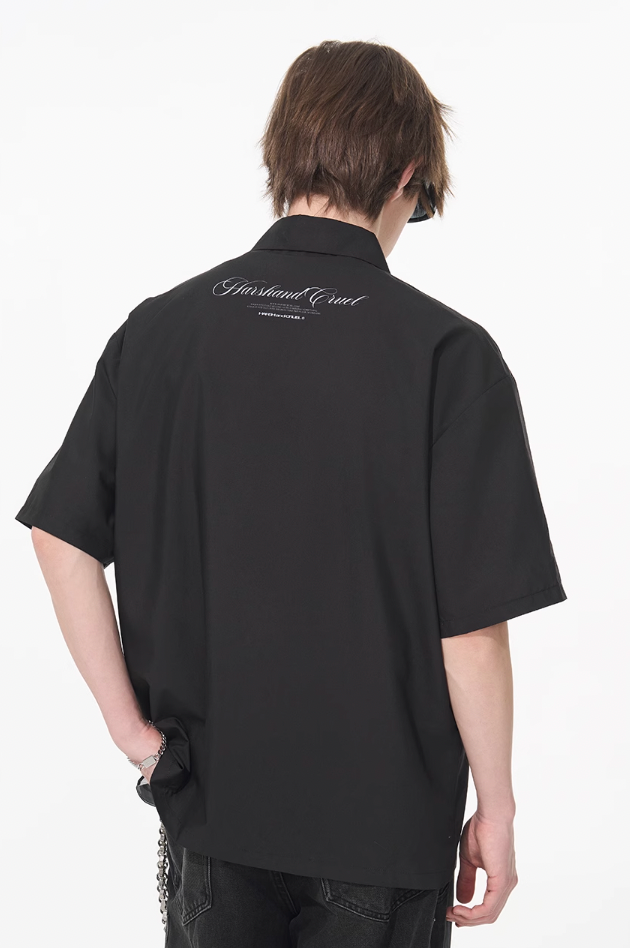 Harsh and Cruel Phantom Gothic Cuban Shirt