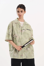 Harsh and Cruel Full Print Floral Draped Cuban Shirt