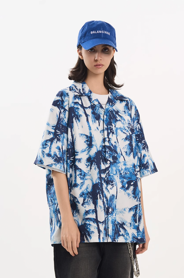 Harsh and Cruel Palm Shadow Cuban Shirt