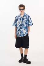 Harsh and Cruel Palm Shadow Cuban Shirt