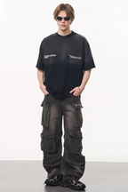 Harsh and Cruel Gradient Washed Logo Tee