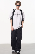 Harsh and Cruel Colorblock Racing Printed Tee