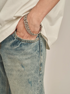 F3F Select Stonewashed Light Blue Holes Jeans