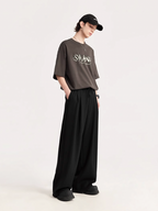 F3F Select Wide Leg Tuck Casual Suit Pants