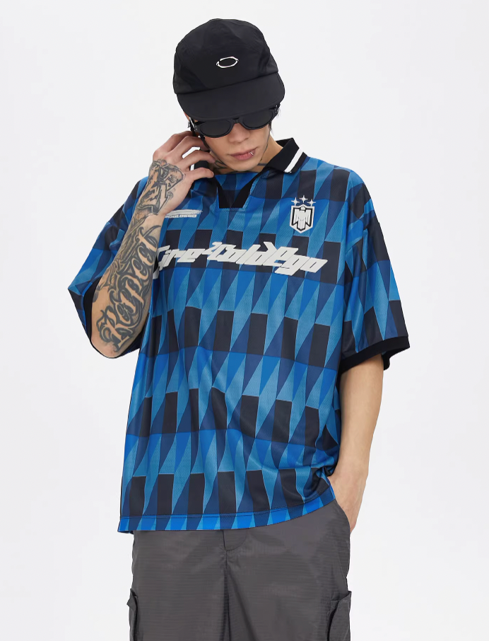 F2CE Retro Soccer Jersey Polo Shirt