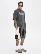 F2CE Stitching Contrast Color Nylon Basketball Shorts