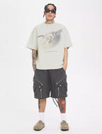 F2CE Multi-Pocket Zipper Tactical Cargo Sweat Shorts