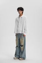 JHYQ Hot Diamond Striped Long Sleeved Shirt