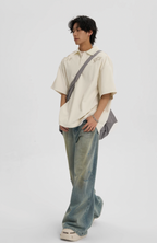 JHYQ Beaded Embroidery Short Sleeved Polo