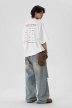 JHYQ Washed Holes Old Dirty Dyed Baggy Jeans