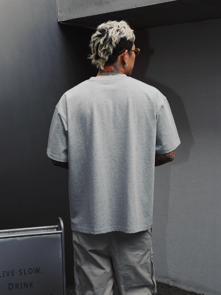 S45 Shoulder Small Embroidered Logo Tee