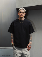 S45 Shoulder Small Embroidered Logo Tee