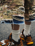 S45 Double Layer Destruction Camouflage Shorts
