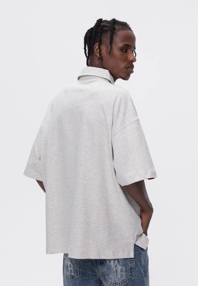 UNTILWERICH R Star Embroidery Short Sleeve Polo