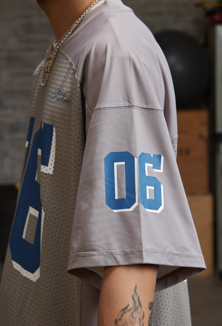 REAIMNESS Mesh Graffiti Rugby Jersey