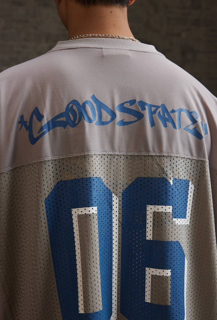 REAIMNESS Mesh Graffiti Rugby Jersey