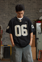 REAIMNESS Mesh Graffiti Rugby Jersey