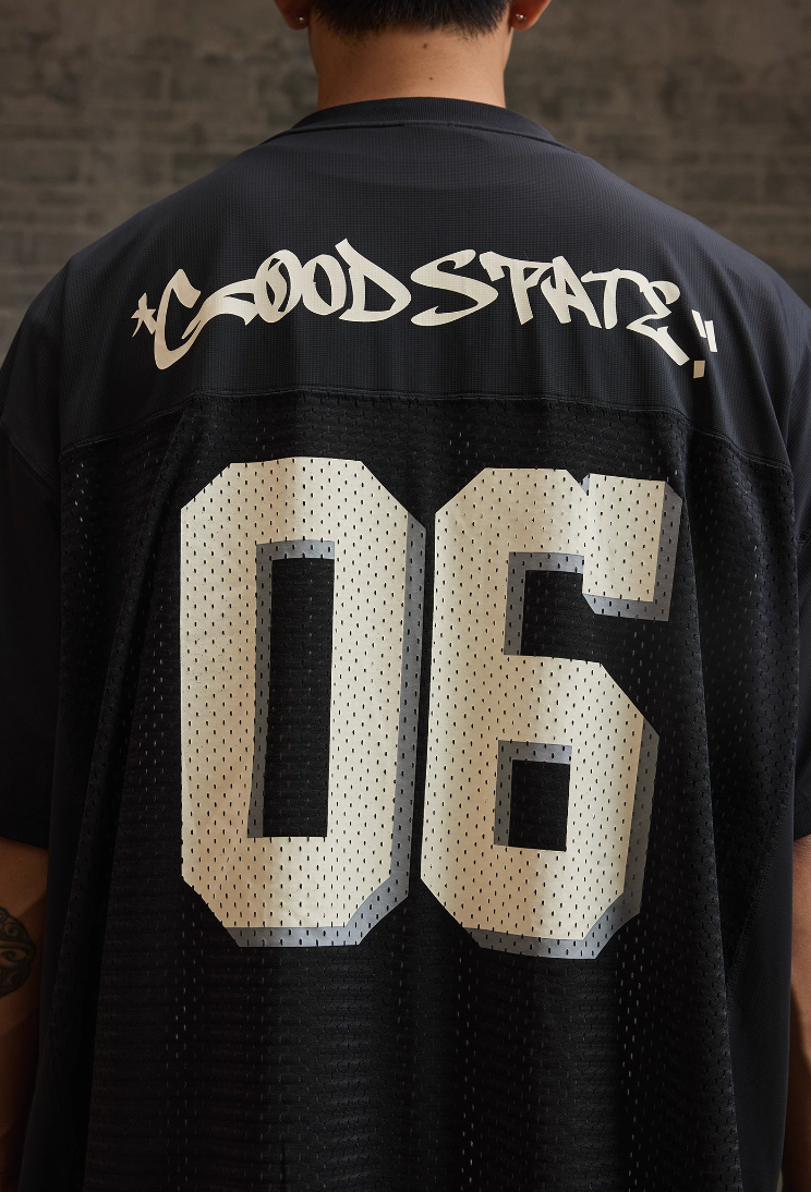 REAIMNESS Mesh Graffiti Rugby Jersey