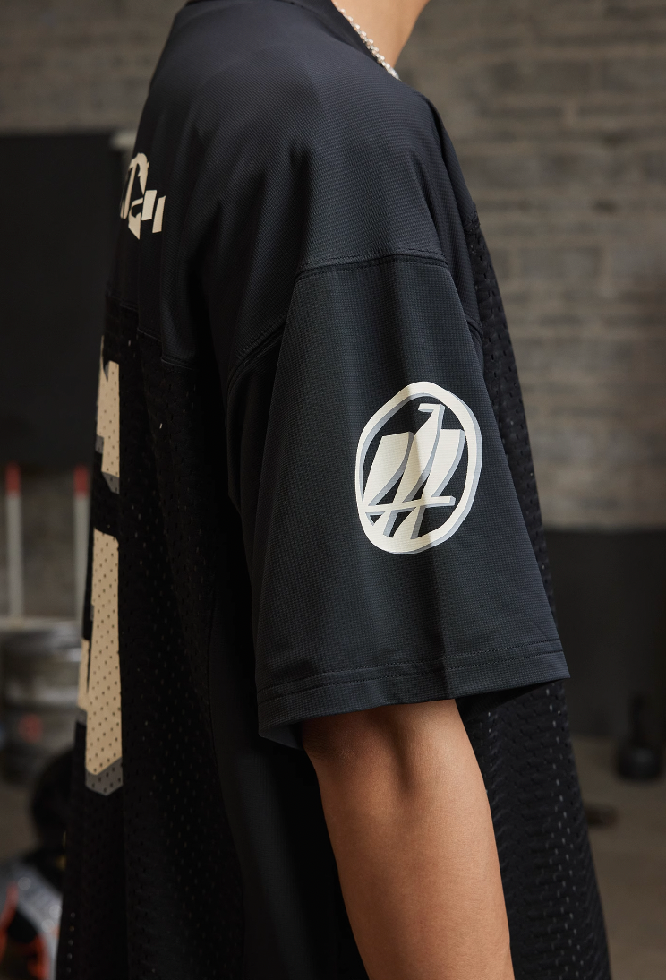 REAIMNESS Mesh Graffiti Rugby Jersey