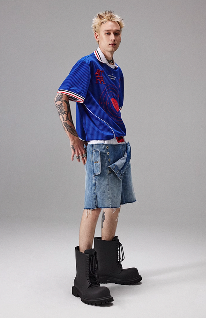 4tra "Rebel Pirate" Bullseye Soccer Jersey Tee