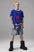 4tra "Rebel Pirate" Bullseye Soccer Jersey Tee