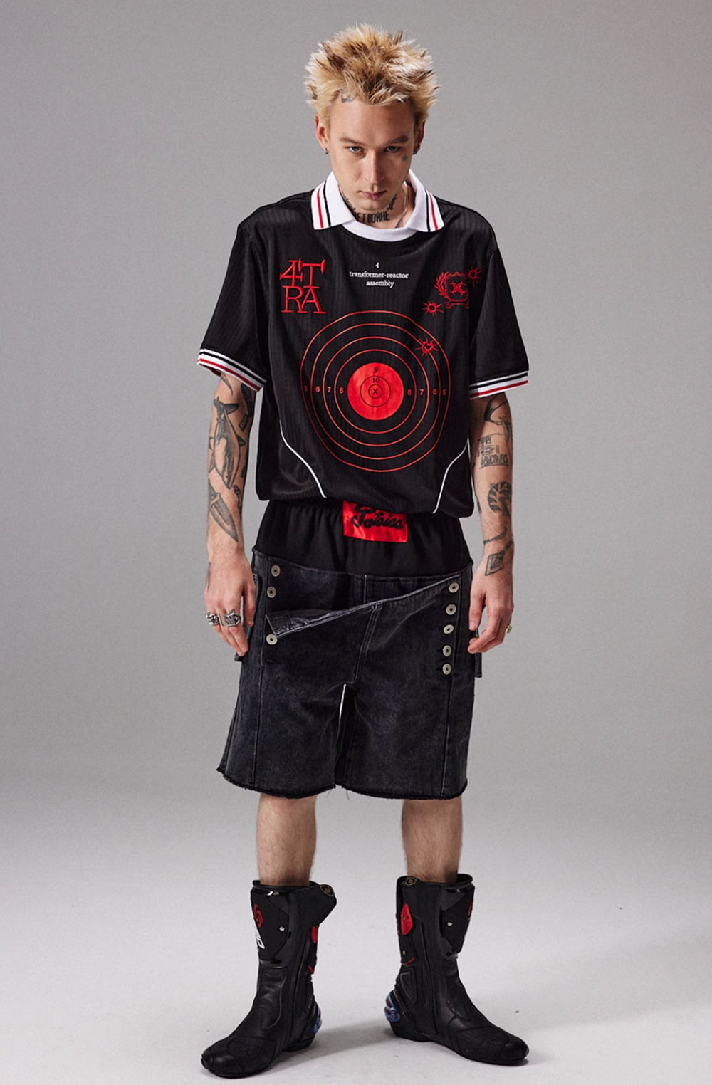 4tra "Rebel Pirate" Bullseye Soccer Jersey Tee