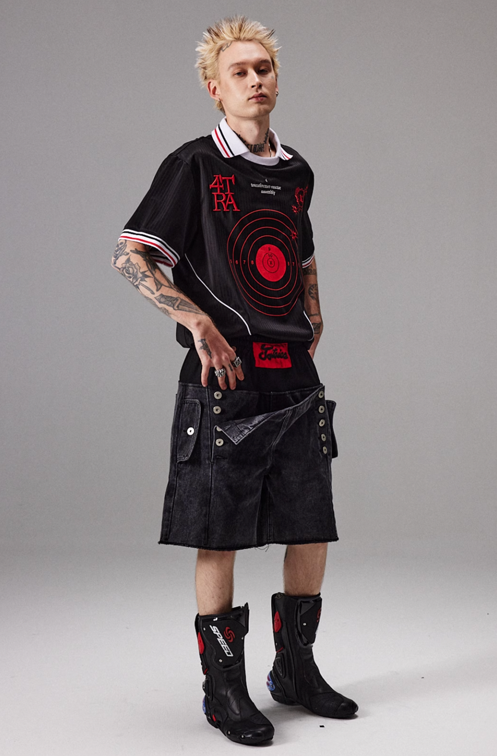 4tra "Rebel Pirate" Bullseye Soccer Jersey Tee