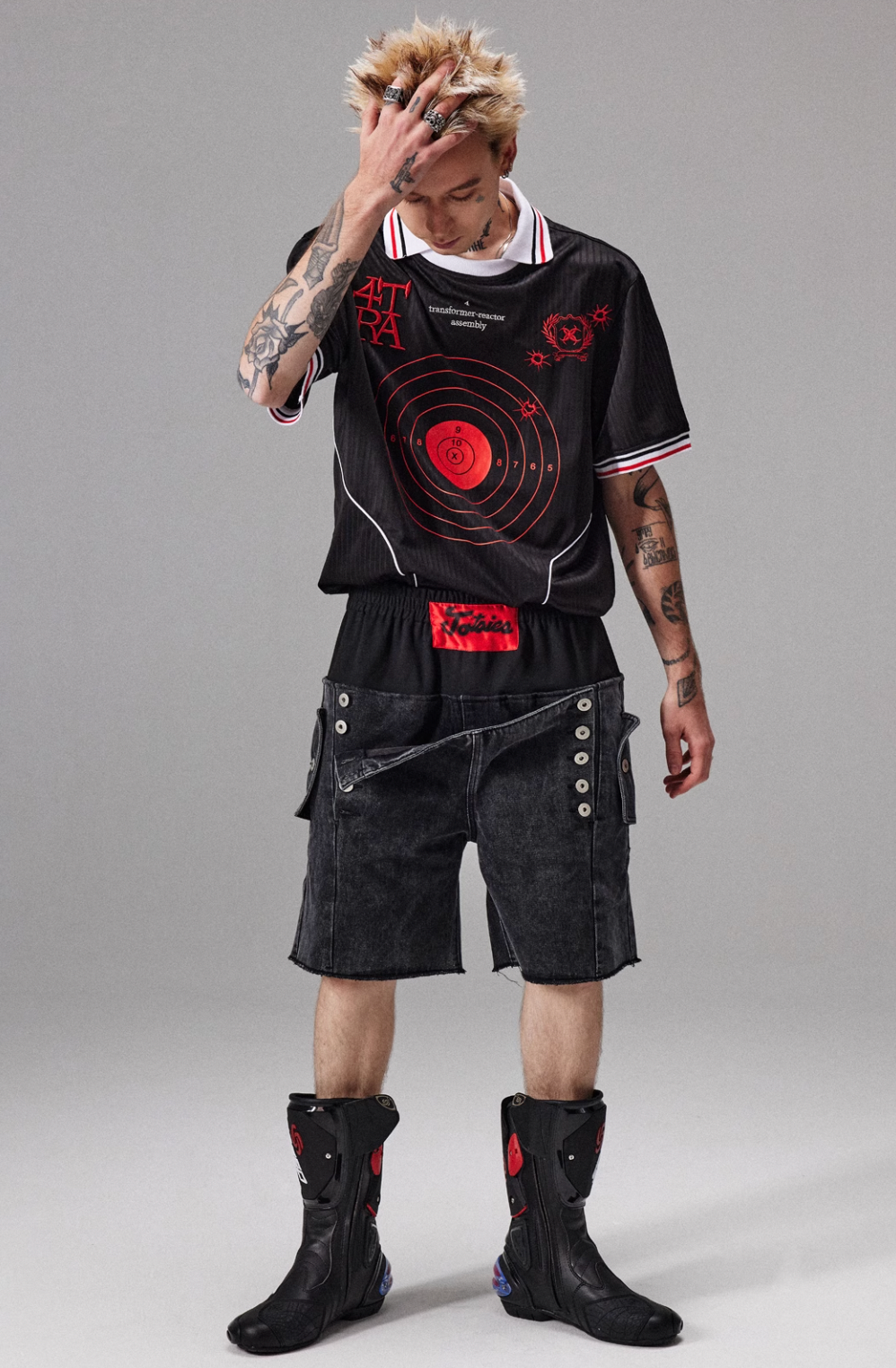 4tra "Rebel Pirate" Bullseye Soccer Jersey Tee